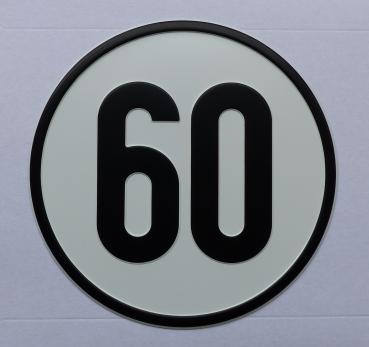 Geschwindigkeitsschild Alu 60 km/h